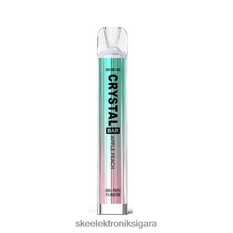 elma şeftali SKE Crystal Bar tek kullanımlık elektronik sigara 46NP486 | SKE Vape Flavours