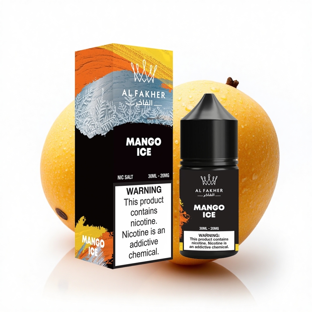 AL Fakher Nicotine Salt 30ml 20MG Mango Ice E-Liquid Pod Kit Uyumlu