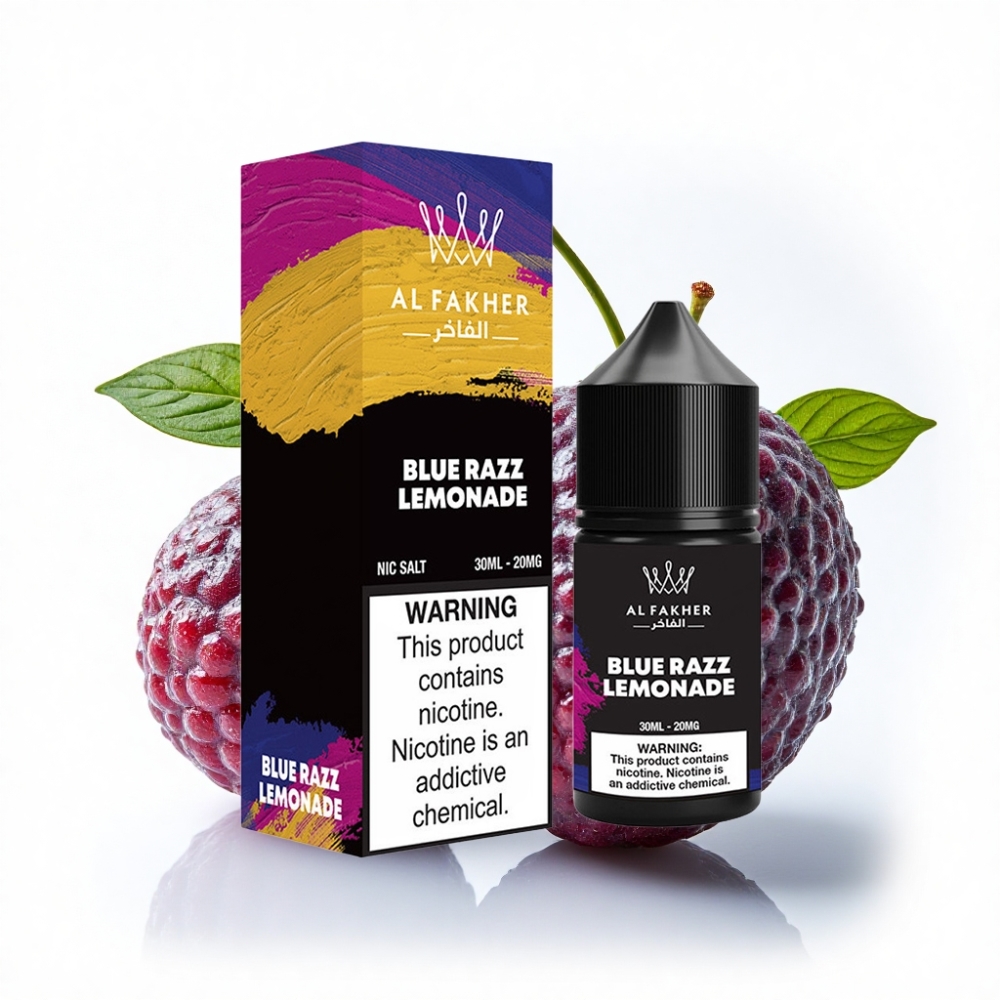 AL Fakher Nicotine Salt E-Liquid 30ml Mavi Ahududu Limonata 20mg