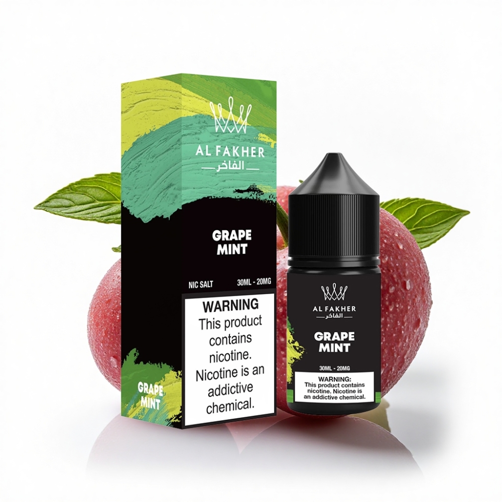 AL Fakher Nicotine Salt E-Liquid 30ml Üzüm Nane Aromalı