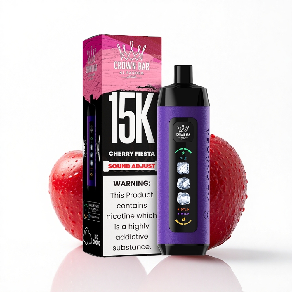 Al Fakher 15k Ice Adjust 15000 Puff LED Display Cherry Fiesta