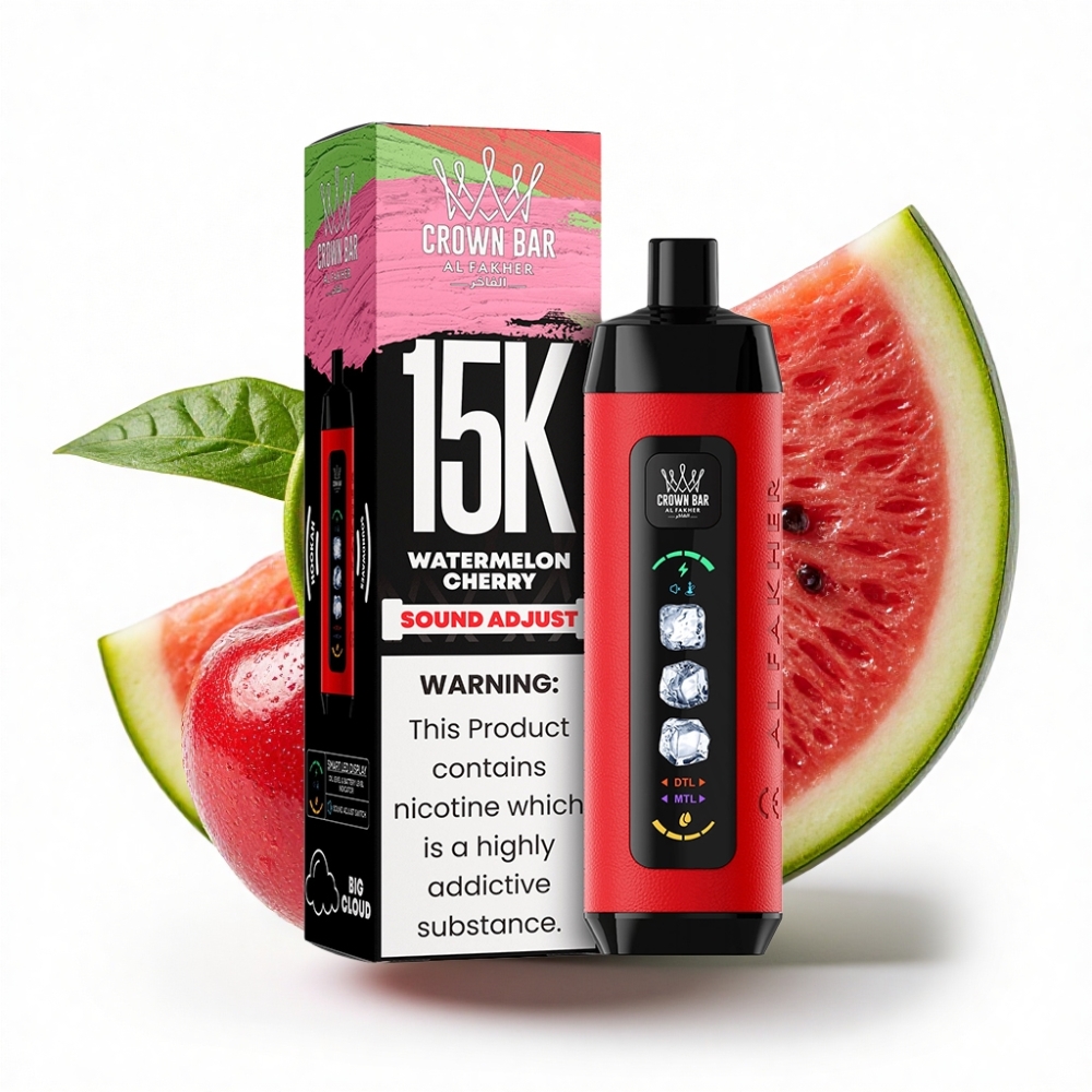 Al Fakher 15k Ice Adjust Clouds 15000 Puff 22ml Karpuz Kiraz LED Ekranlı Disposable