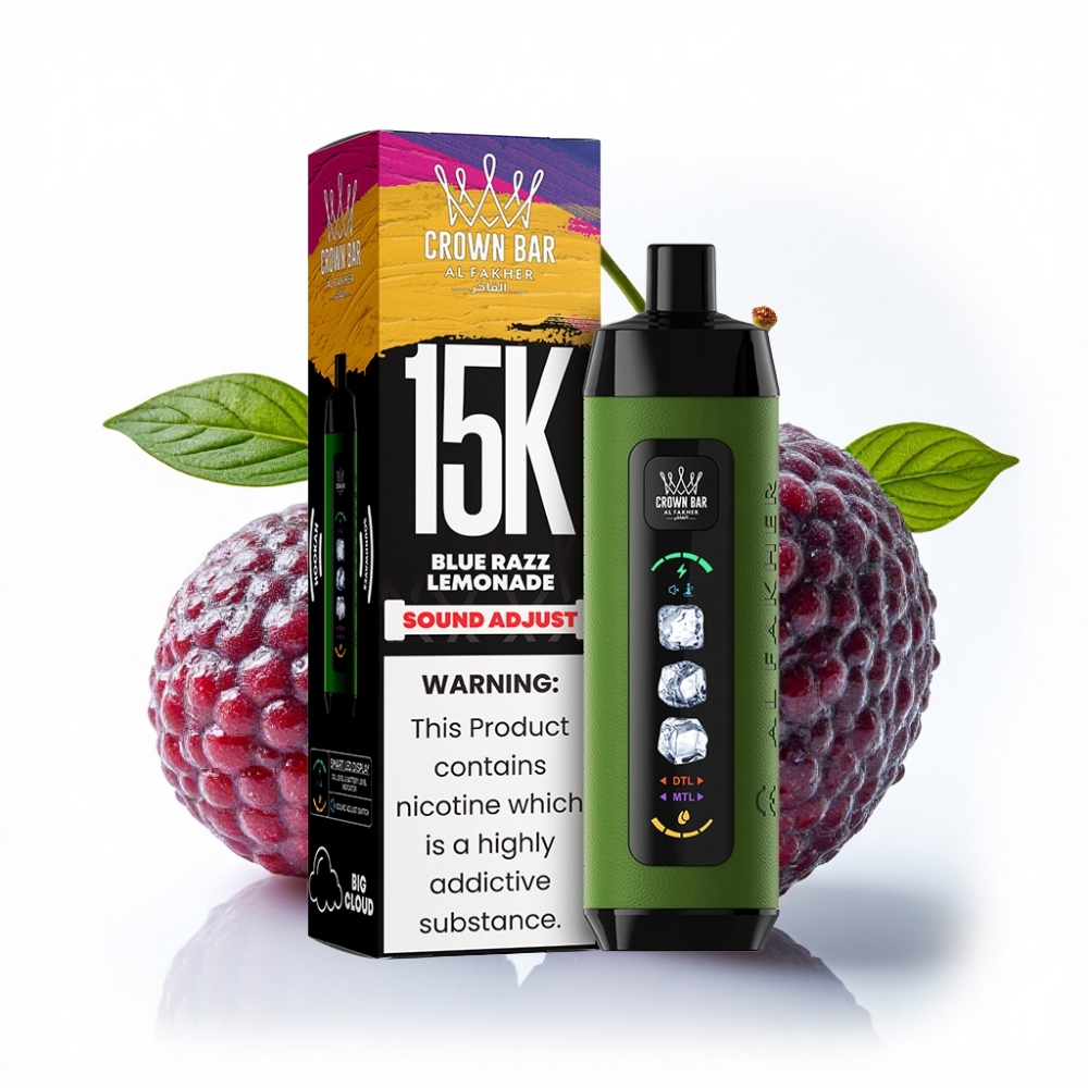 Al Fakher 15k Ice Adjust Clouds 15000 Puff 22ml Mavi Ahududu Limonata Mesh Coil