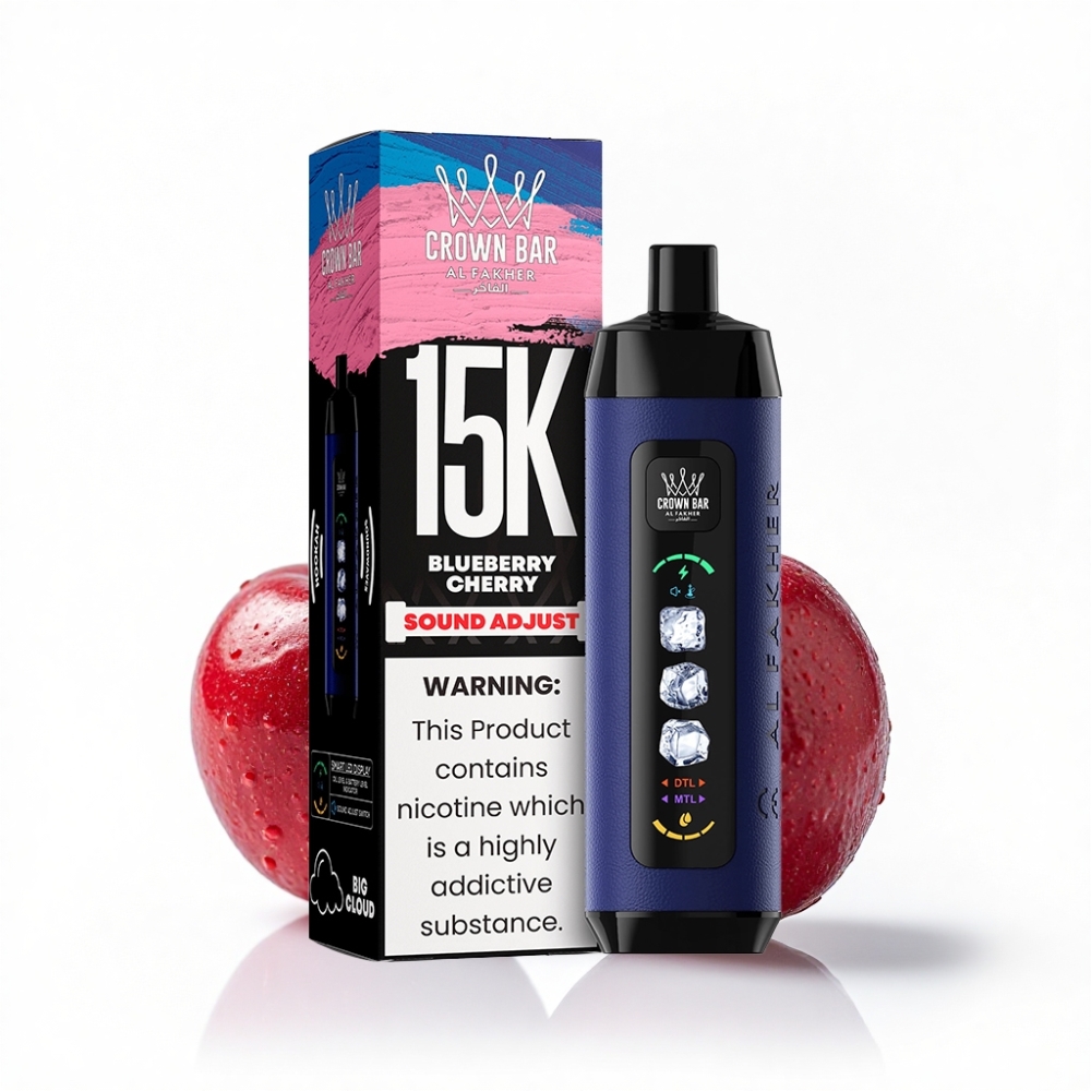 Al Fakher 15k Ice Adjust Clouds 15000 Puff 22ml Mavi Böğürtlen Kiraz Mesh Coil