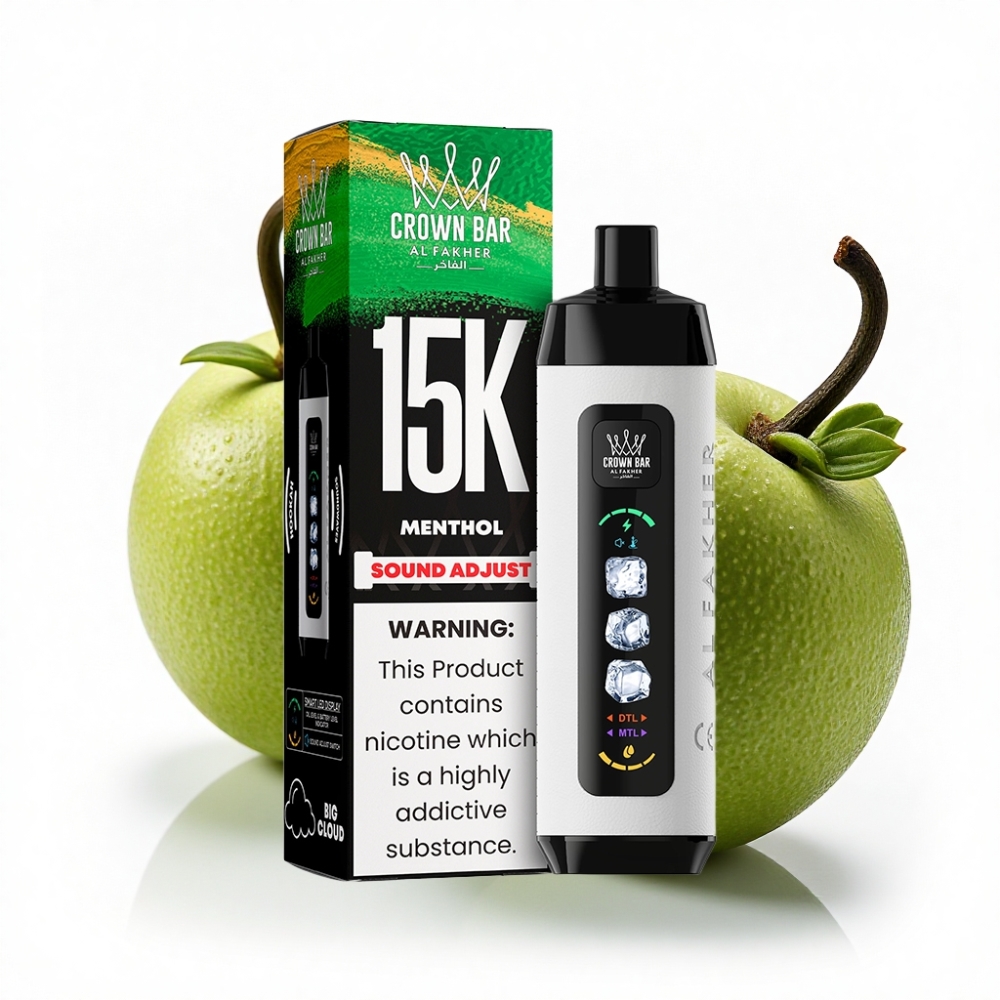 Al Fakher 15k Ice Adjust Clouds 15000 Puff 22ml Mentol Mesh Coil