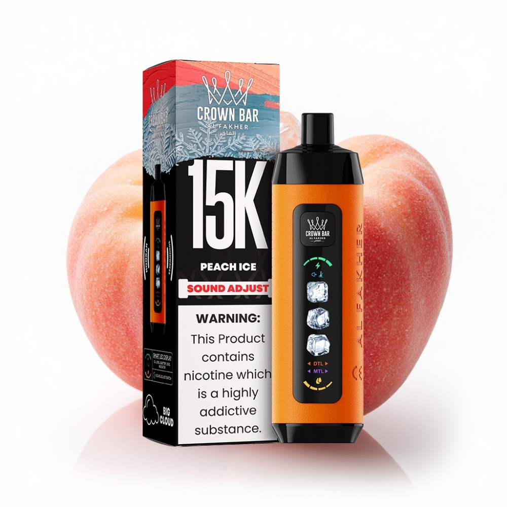 Al Fakher 15k Ice Adjust Clouds 15000 Puff 22ml Şeftali Buz Disposable Device