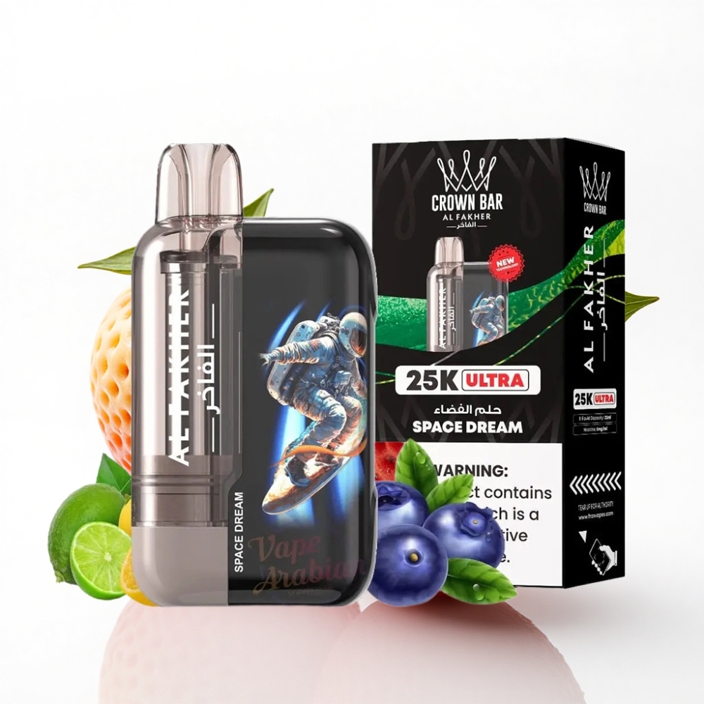 Al Fakher Crown Bar Ultra 25K Uzay Rüyası 22ml LED Ekran Mesh Coil