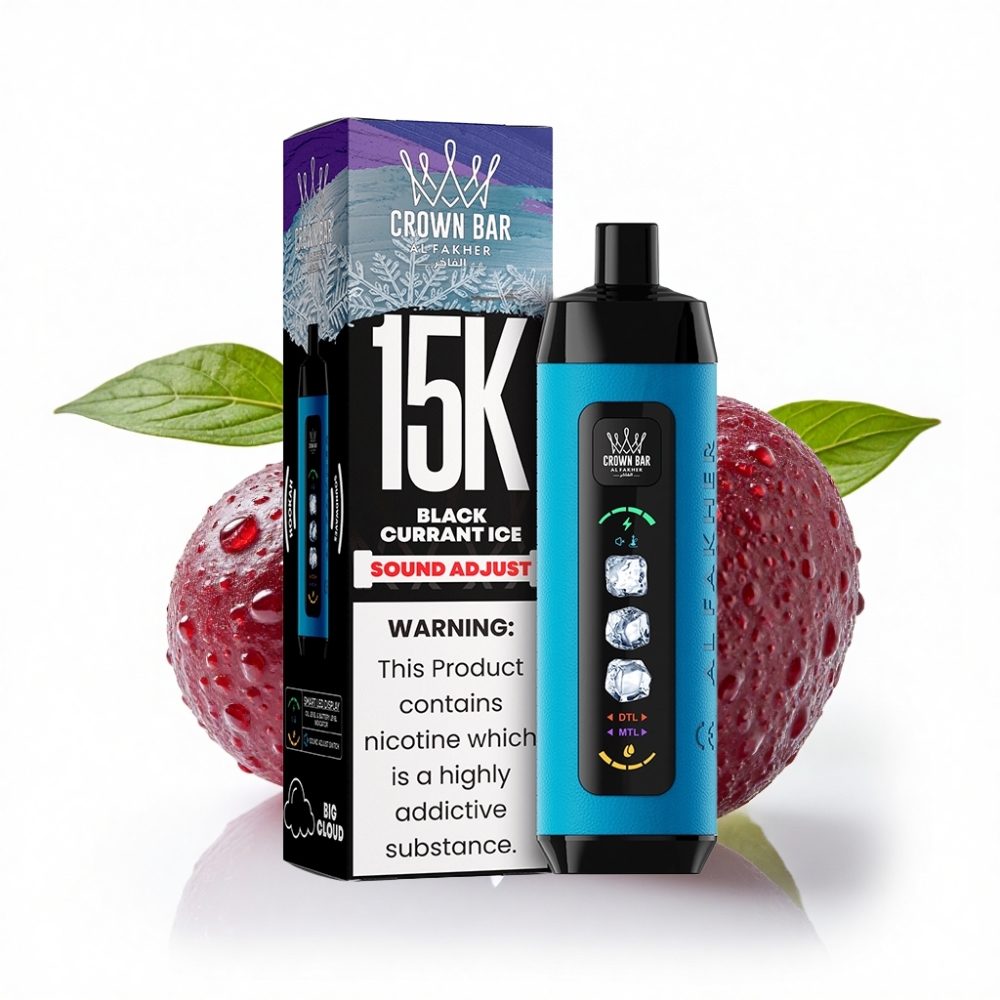 Al Fakher Ice Adjust Clouds 15k Puff LED Display Type-C Şeftali Buz