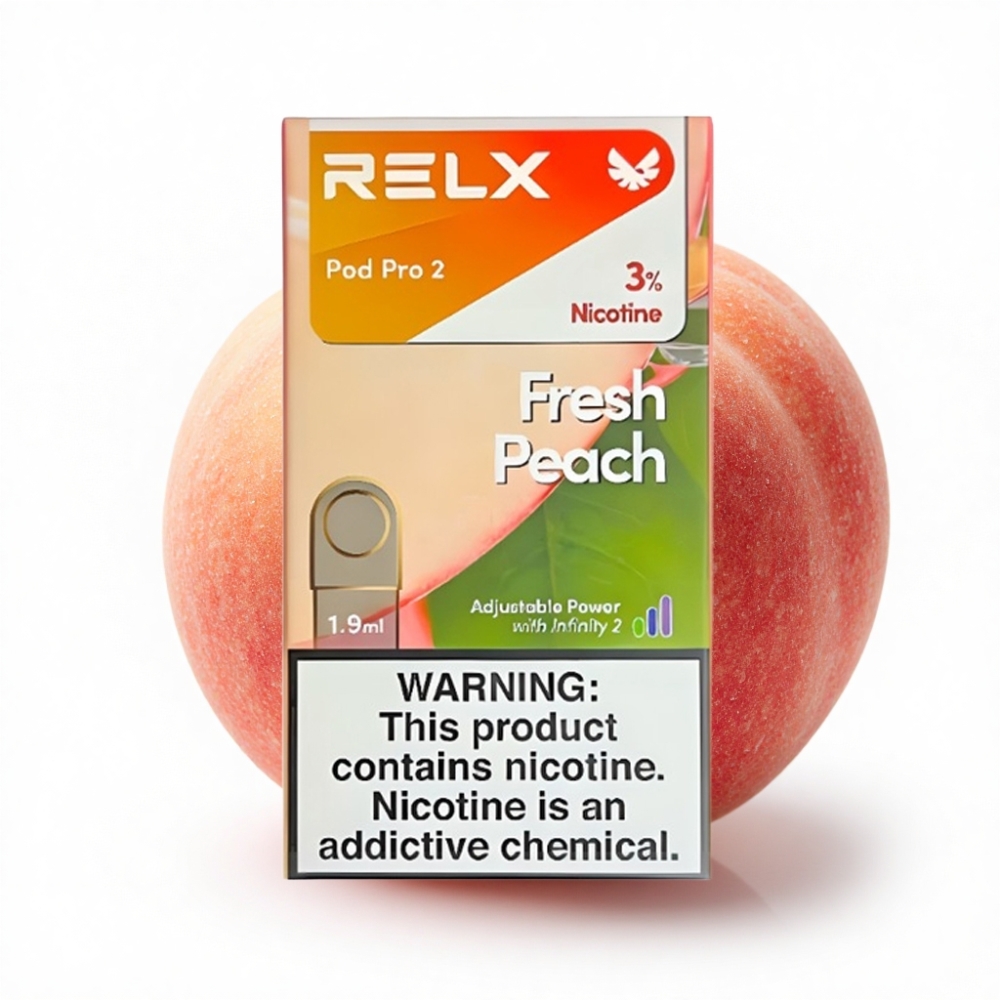 RELX Pod Pro 2 600 Puff 3% Nikotin Taze Şeftali Aromalı