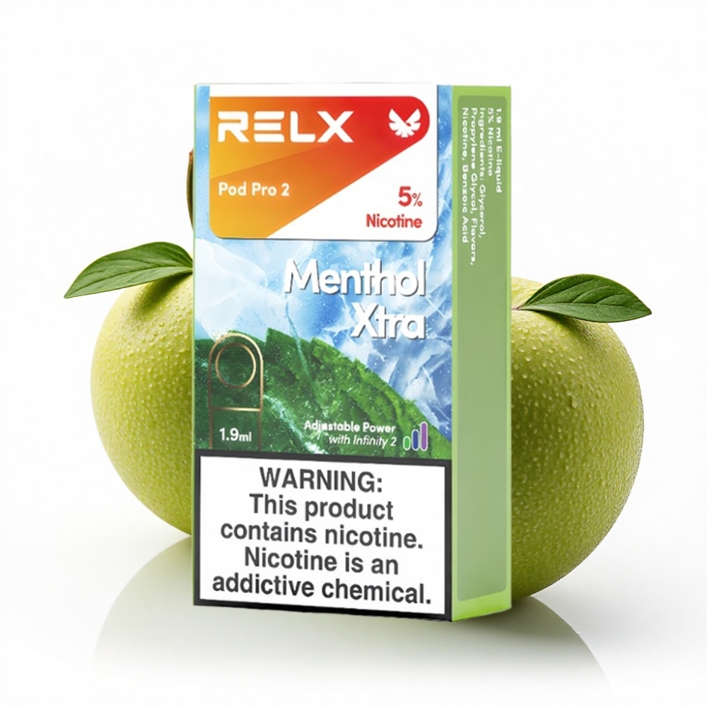 RELX Pod Pro 2 600 Puff 5% Nikotin 1.9ml Mentol Xtra