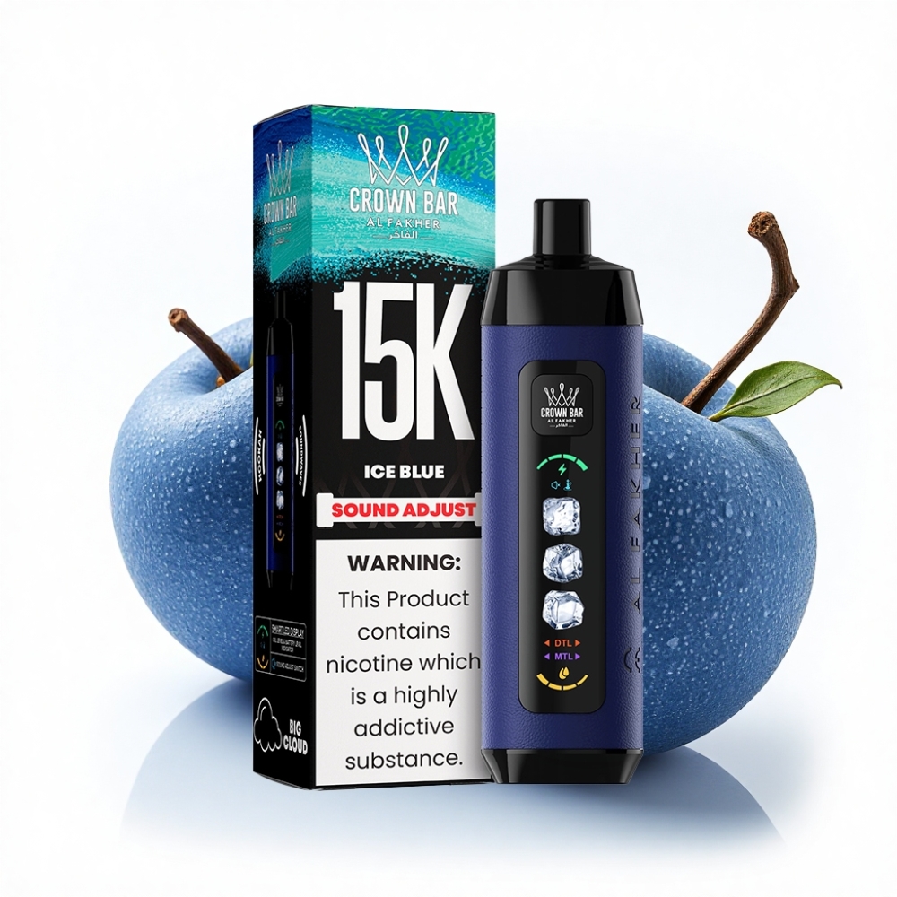 Turkey bulk wholesale Al Fakher Ice Adjust 15k LED Mesh Coil Buzlu Mavi