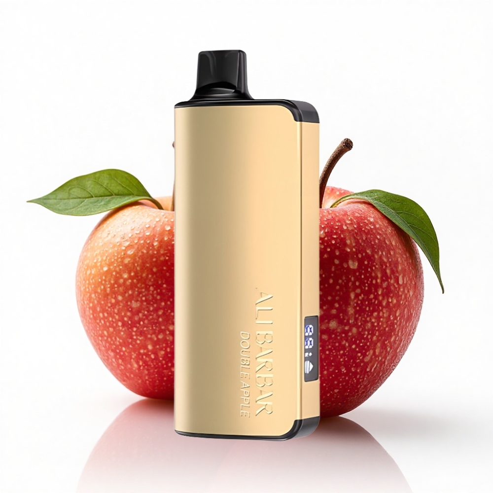 Turkey bulk wholesale Alibarbar Ingot 9000 Puffs 22ml LED Çift Elma