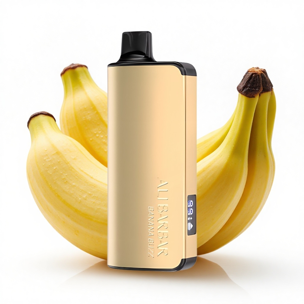 Turkey bulk wholesale Alibarbar Ingot 9000 Puffs 2350mAh LED Banana Buzz