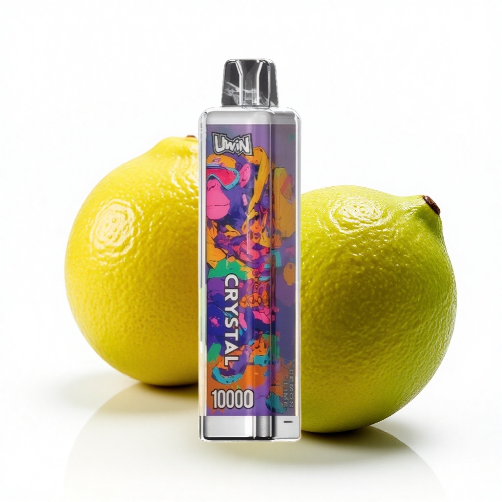 Turkey bulk wholesale UWIN Crystal 10000 Puffs 18ml Limon Lime RGB Işık
