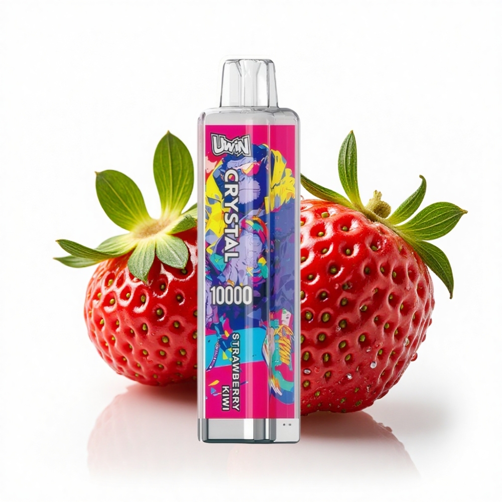 Turkey bulk wholesale UWIN Crystal 10000 Puffs 18ml Çilek Kivi RGB Işık
