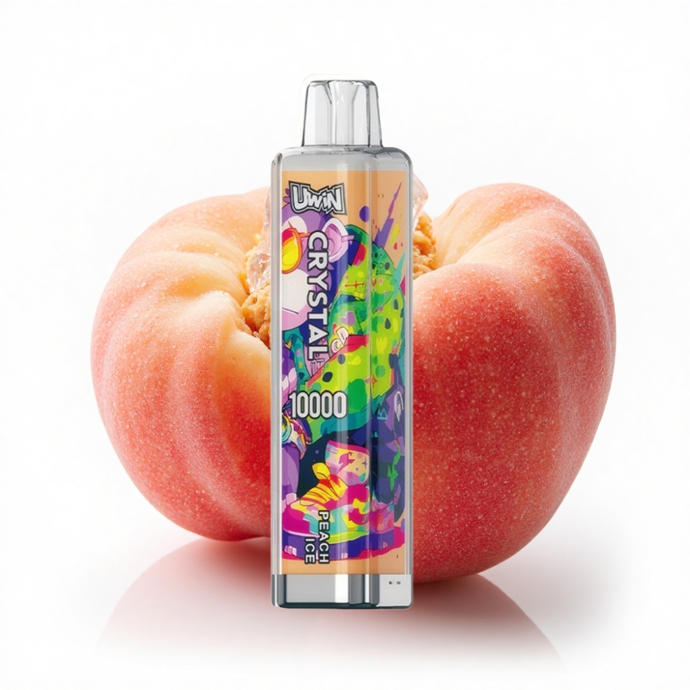 Turkey bulk wholesale UWIN Crystal 10000 Puffs Şeftali Buz 18ml RGB