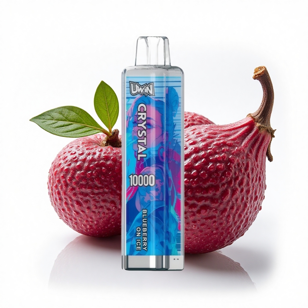 UWIN Crystal 10000 Puffs 18ml Bluberry On Ice RGB Işık