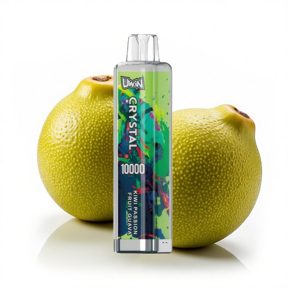 UWIN Crystal 10000 Puffs 18ml Kiwi Passion Fruit Guava RGB