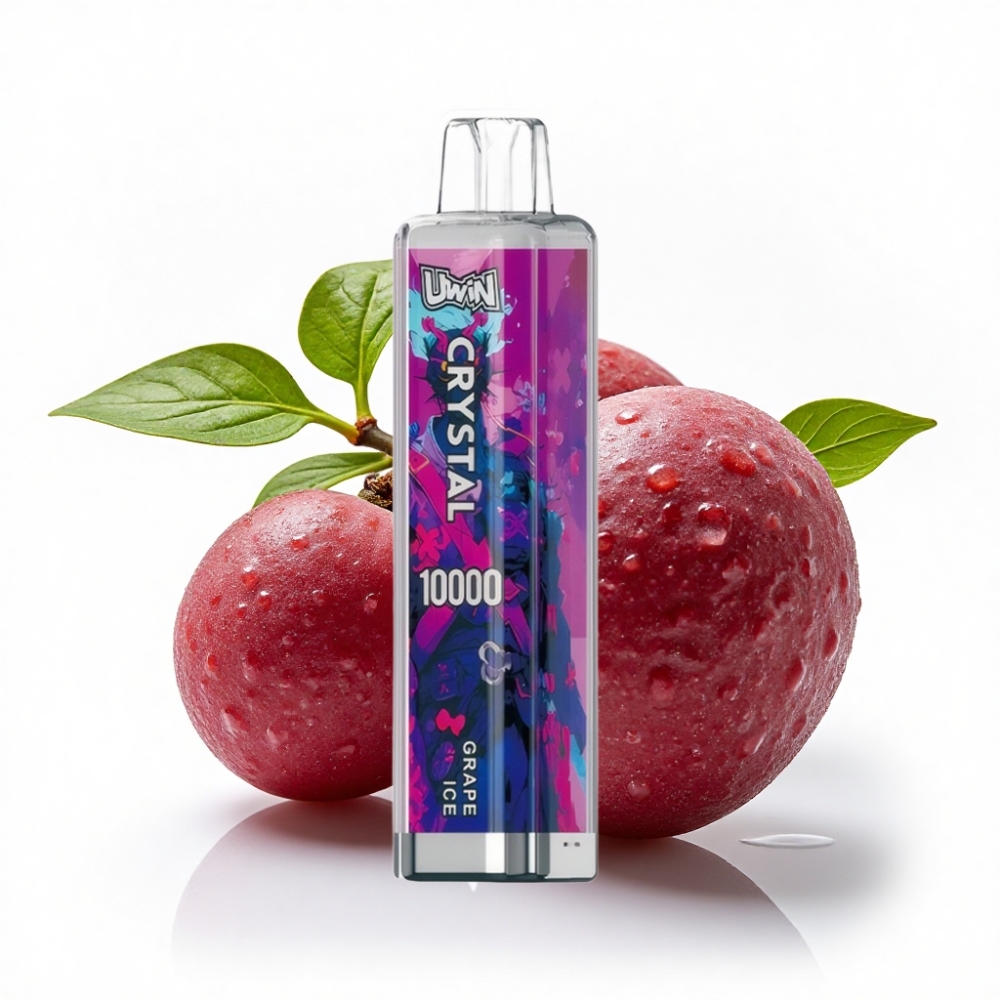 UWIN Crystal 10000 Puffs Üzüm Buz Type-C Hızlı Şarj RGB Aydınlatma