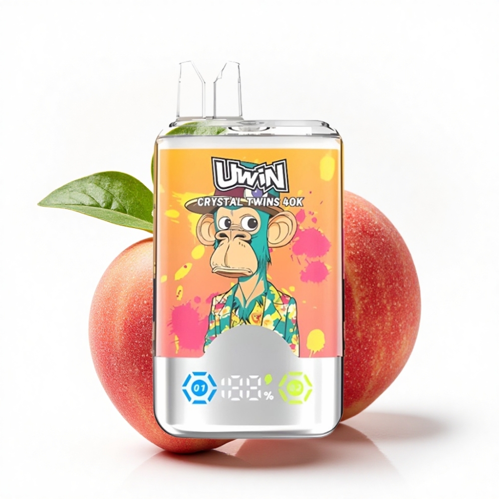 UWIN Crystal Twins 40000 Puff Şeftali Mango Ananas Red Bull Aromalı 32ml