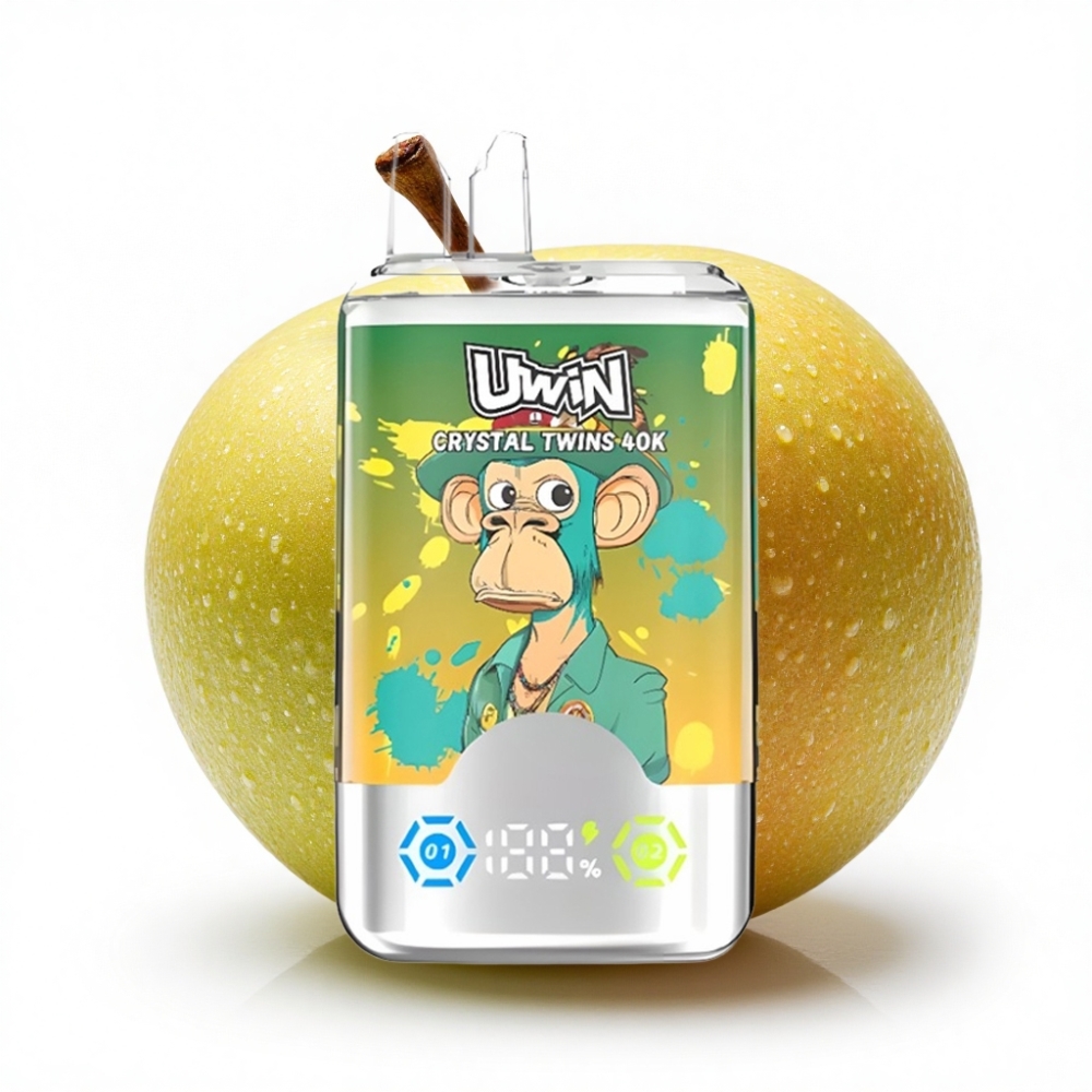 UWIN Crystal Twins 40000 Puff Çift Aromalı Kivi Passion Fruit Guava İki Elma