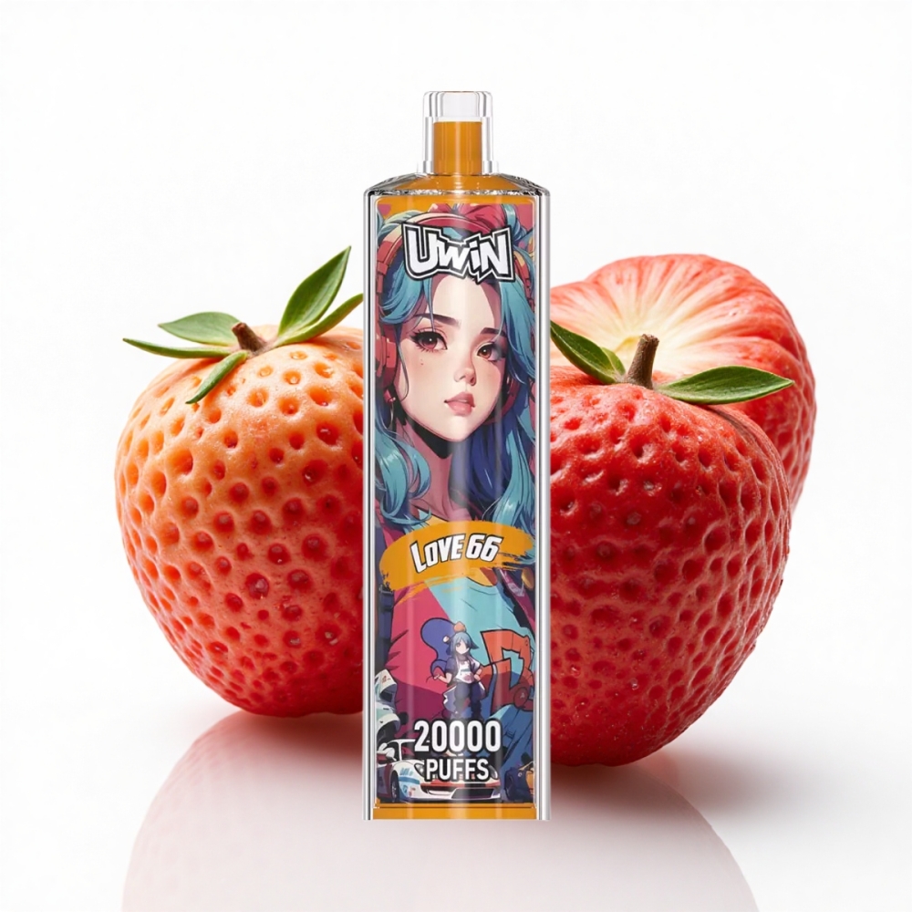 Uwin Shisha Hookah Crystal 20000 Puffs 22ml Aşk 66 Mesh Coil