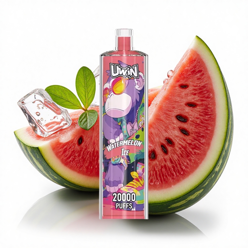 Uwin Shisha Hookah Crystal 20000 Puffs 22ml Watermelon Buzu Type-C