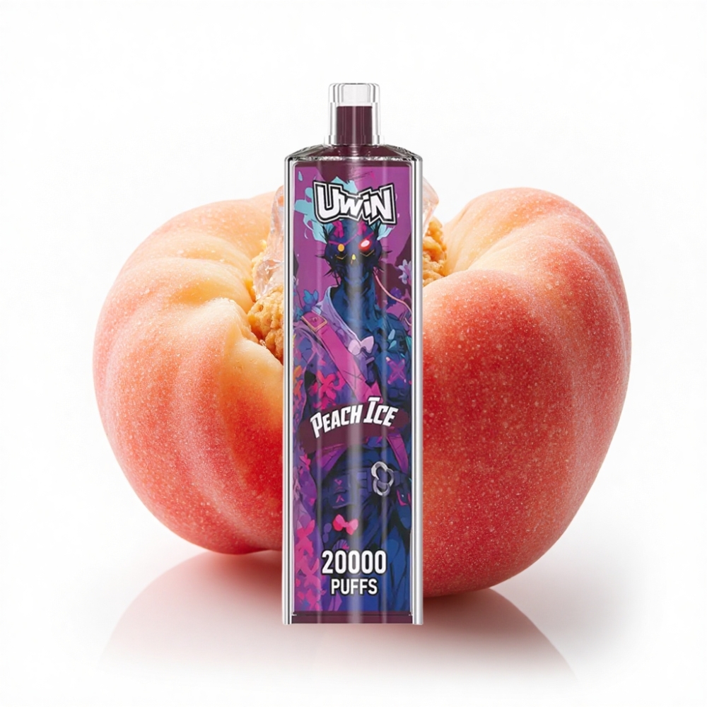 Uwin Shisha Hookah Crystal 20000 Puffs Peach Ice Mesh Coil Type-C