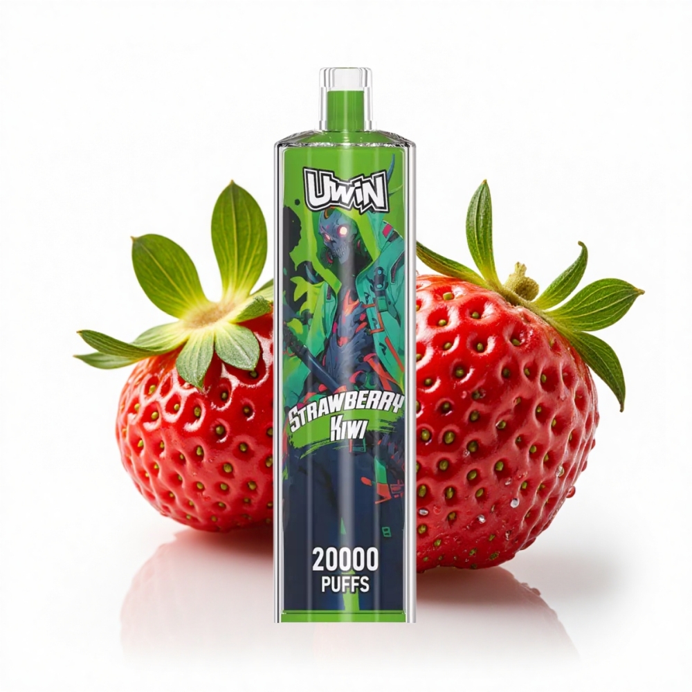 Uwin Shisha Hookah Crystal 20000 Puffs Strawberry Kiwi 22ml Mesh Coil Type-C