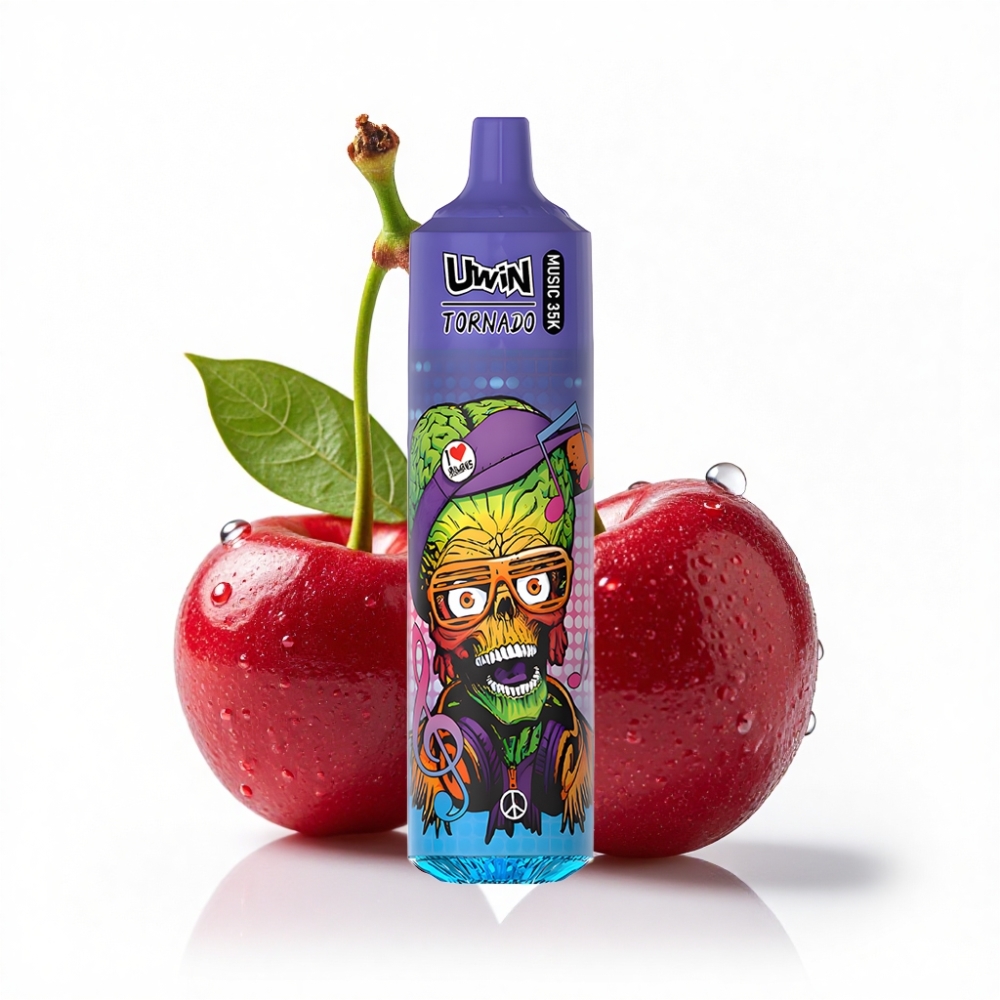 Uwin Tornado 35K Mavi Böğürtlen Kiraz Kızılcık Music Disposable Vape 600mAh