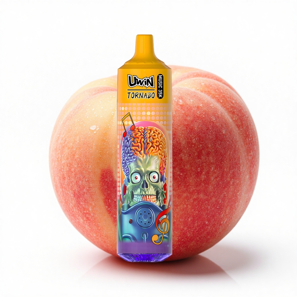 Uwin Tornado 35K Yaz Şeftalisi Buz Music Disposable Vape