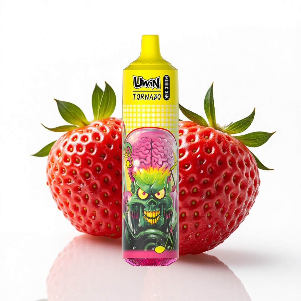 Uwin Tornado 35K Çilek Buz 600mAh Music Disposable Vape