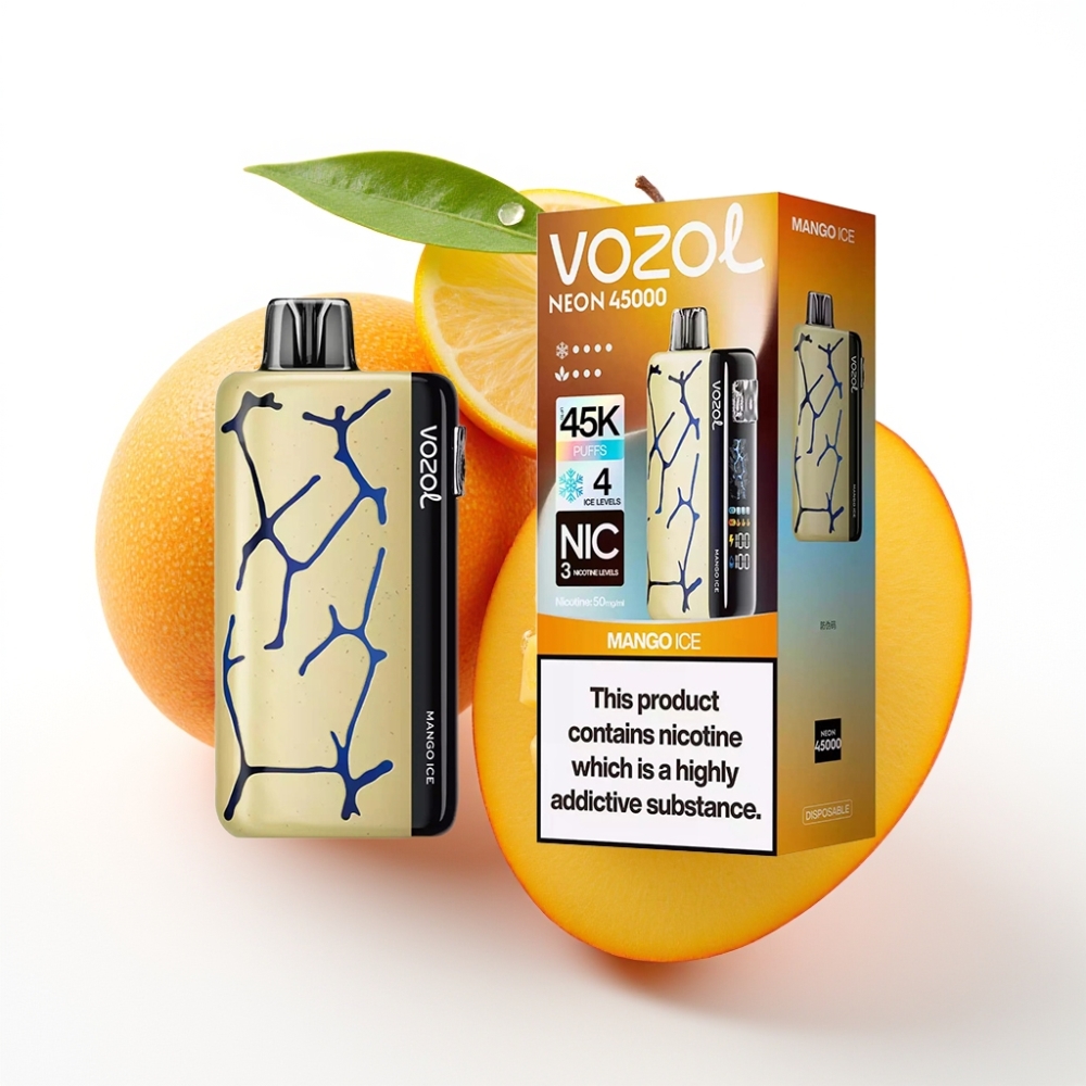 Vozol Neon 45000 Puf Ayarlanabilir Hava Akışı Mango Buz