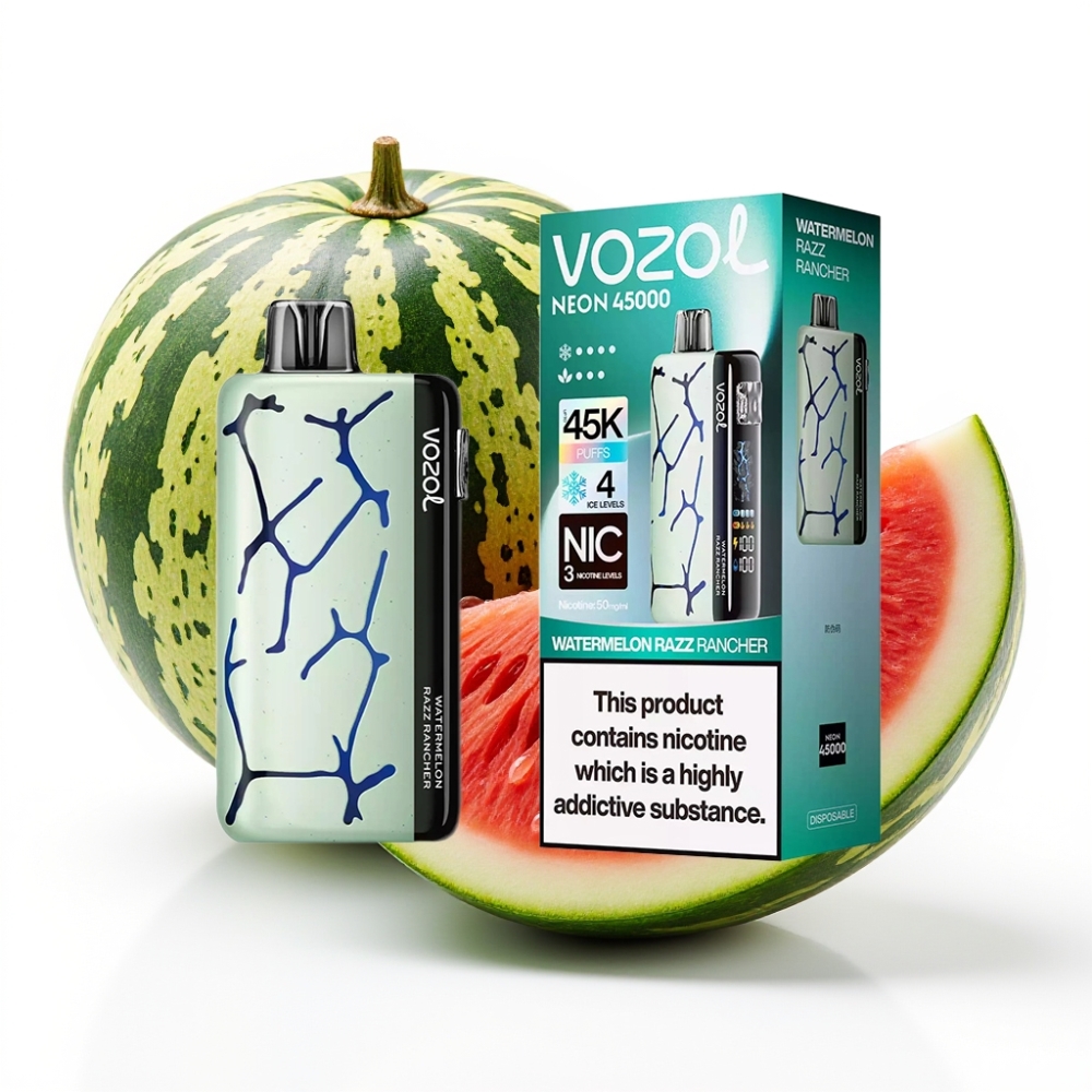 Vozol Neon 45K 45000 Puf Su Karpuz Razz Rancher 800mAh 20ml