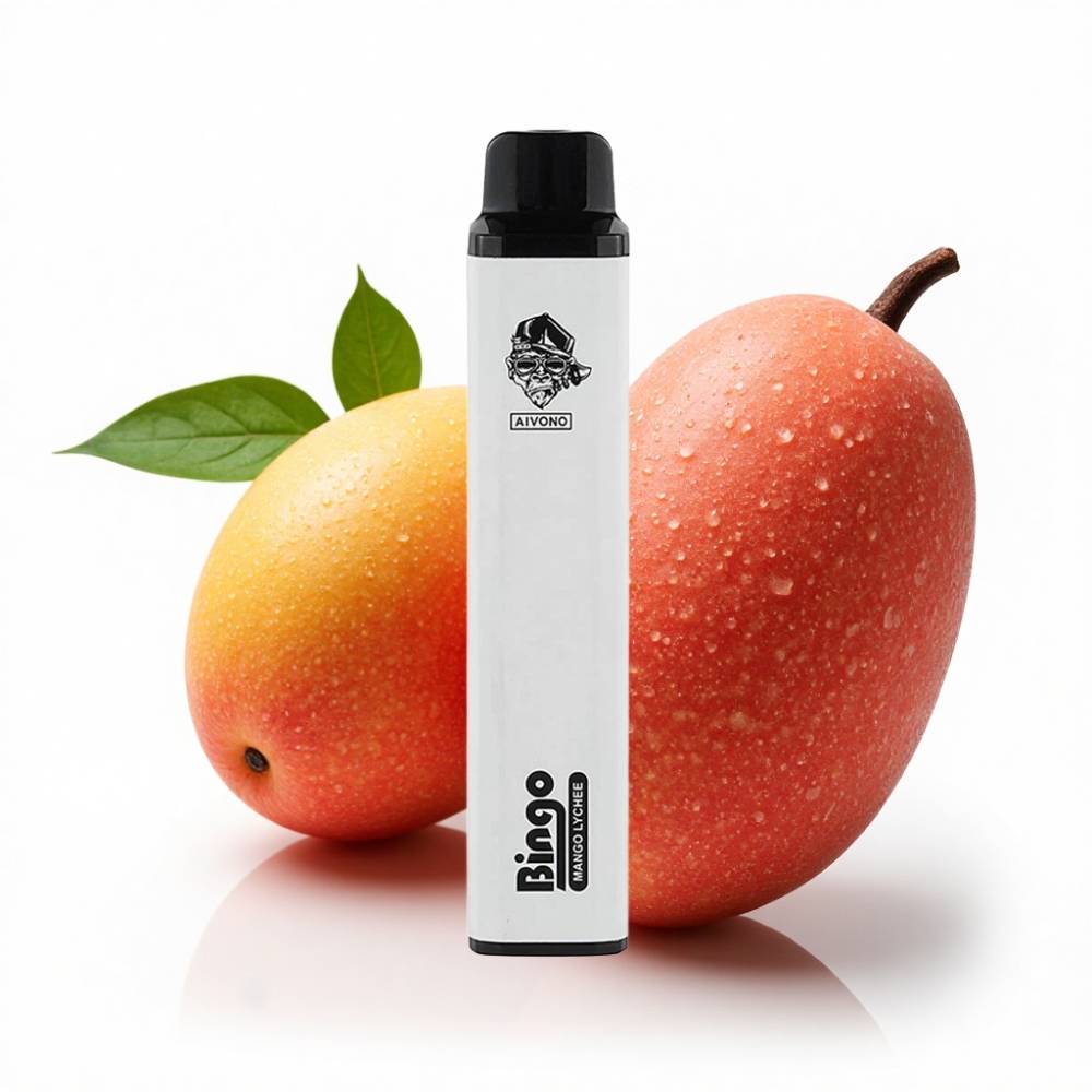 Aivono AIM BINGO 4000 Puff Şarj Edilebilir Mangolu Liçi Disposable Vape