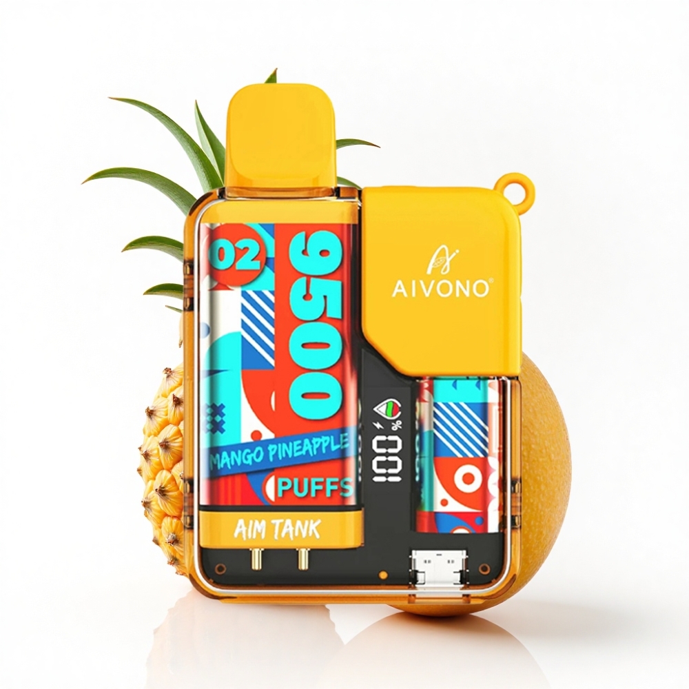 Aivono AIM-TANK 9500 Puff 18ml Mango Ananas LCD Display