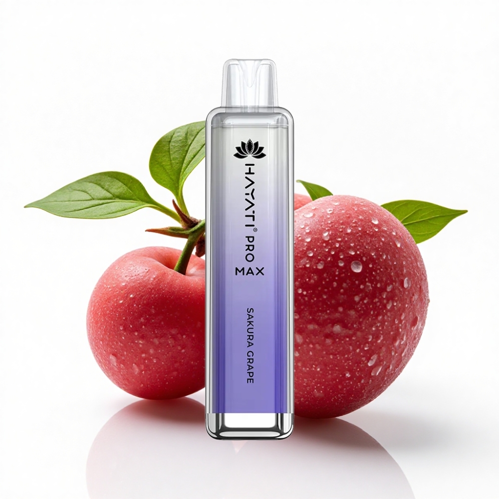 Hayati Pro Max 4000 Puff Şarjlı Sakura Üzüm LED Işıklı Disposable Vape