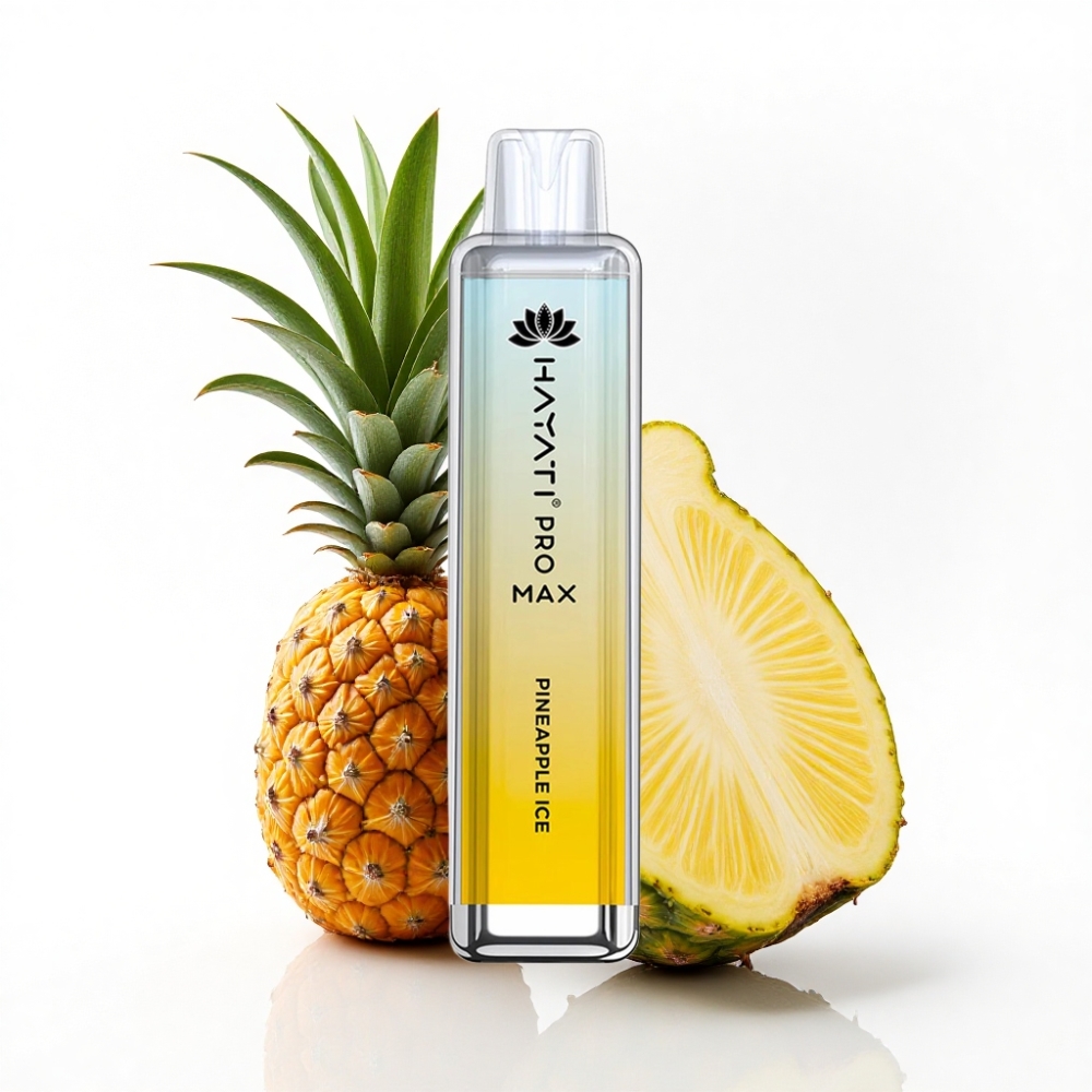 Hayati Pro Max 4000 Puff Çift 1.1 Ohm Mesh Coil Ananas Buz Disposable Vape