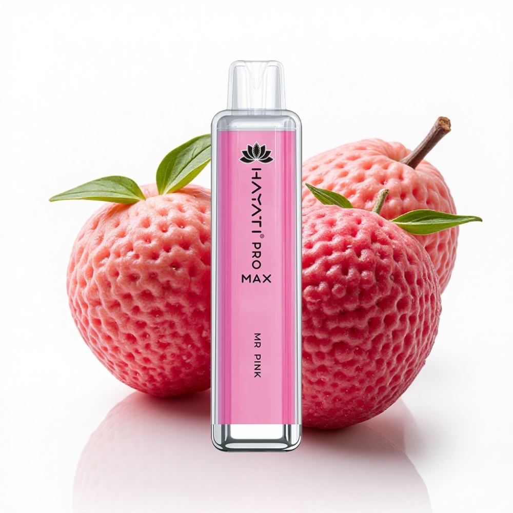 Hayati Pro Max 4000 Puff Çift 1.1 Ohm Mesh Coil Bay Pembe Disposable Vape