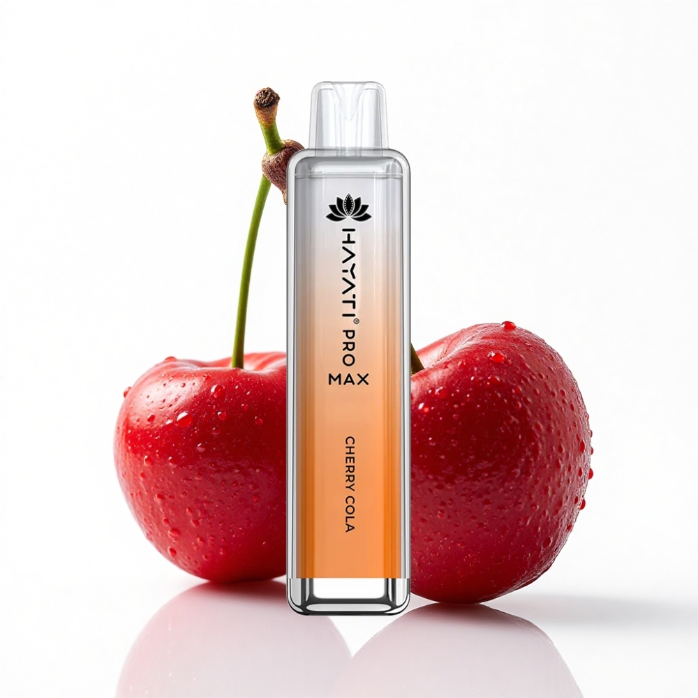 Hayati Pro Max 4000 Puff Çift 1.1 Ohm Mesh Coil Kiraz Kola Aromalı Disposable Vape