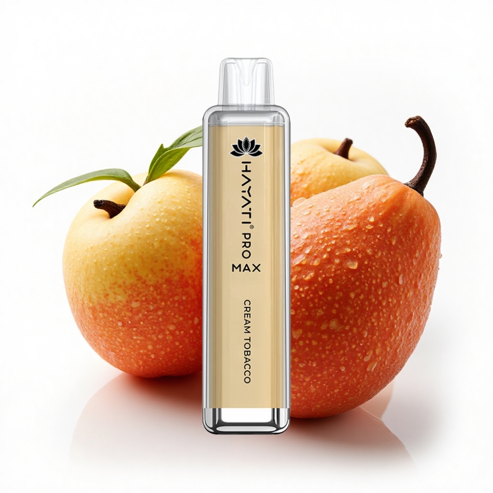 Hayati Pro Max 4000 Puff Çift 1.1 Ohm Mesh Coil Krem Tütün