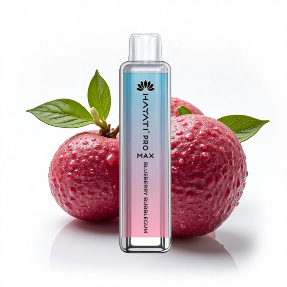 Hayati Pro Max 4000 Puff Çift 1.1 Ohm Mesh Coil Yaban Mersili Sakız Aromalı Şarj Edilebilir