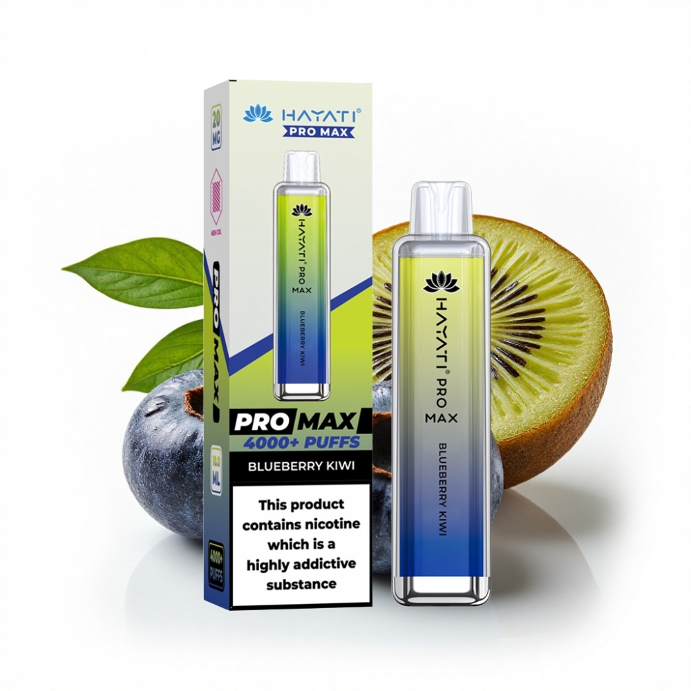 Hayati Pro Max 4000 Puff Çift 1.1 Ohm Mesh Coil Yaban Mersini Kivi