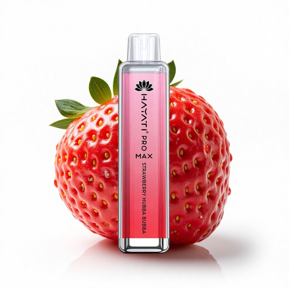 Hayati Pro Max 4000 Puff Çilek Hubba Bubba Crystal LED