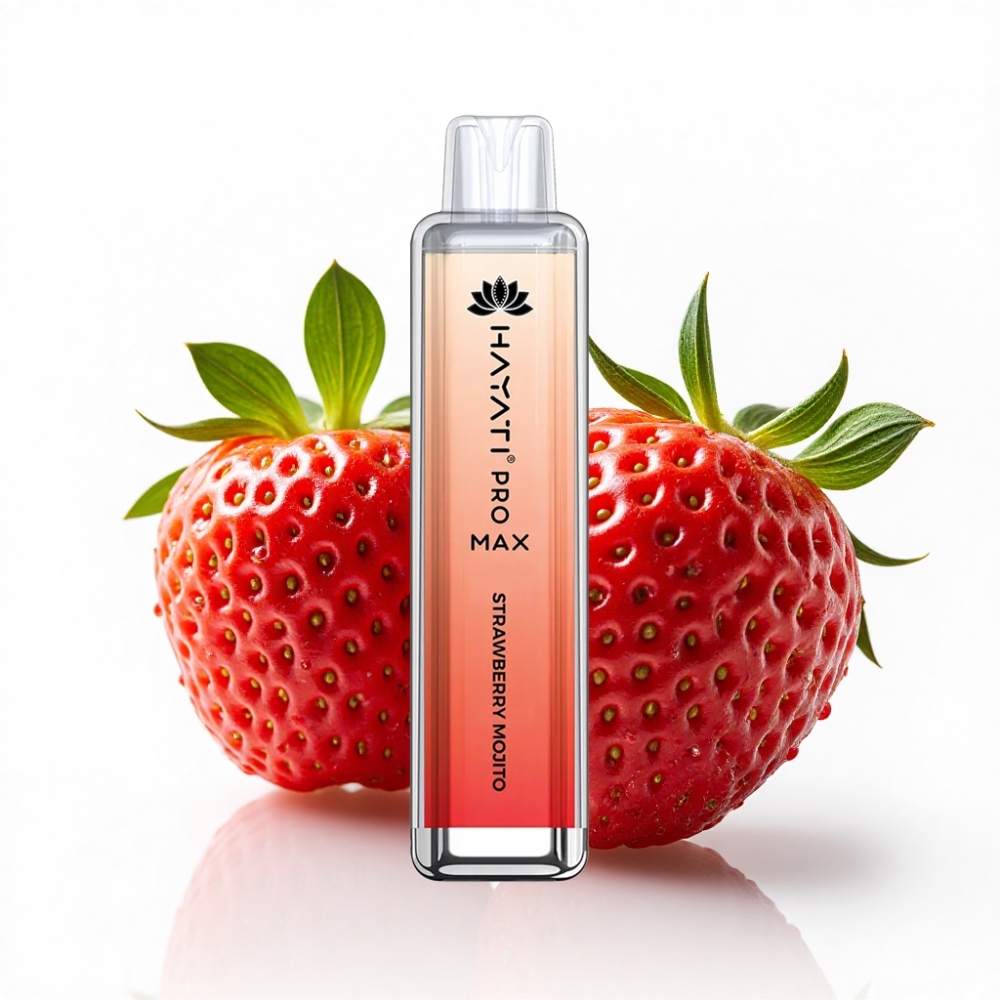 Hayati Pro Max 4000 Puff Çilekli Mojito Çift 1.1 Ohm Mesh Coil