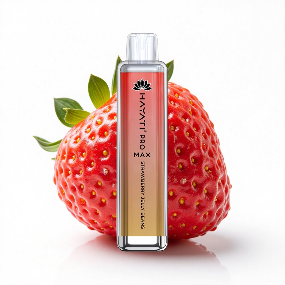 Hayati Pro Max 4000 Puffs Disposable Vape Çilek Jöle Şekeri 1400mAh