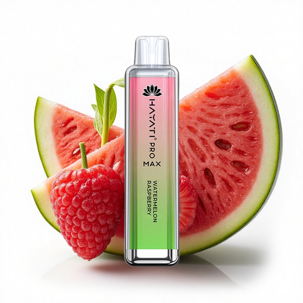 Hayati Pro Max 4000 Puffs Çift 1.1 Ohm Mesh Coil Karpuz Ahududu Disposable Vape