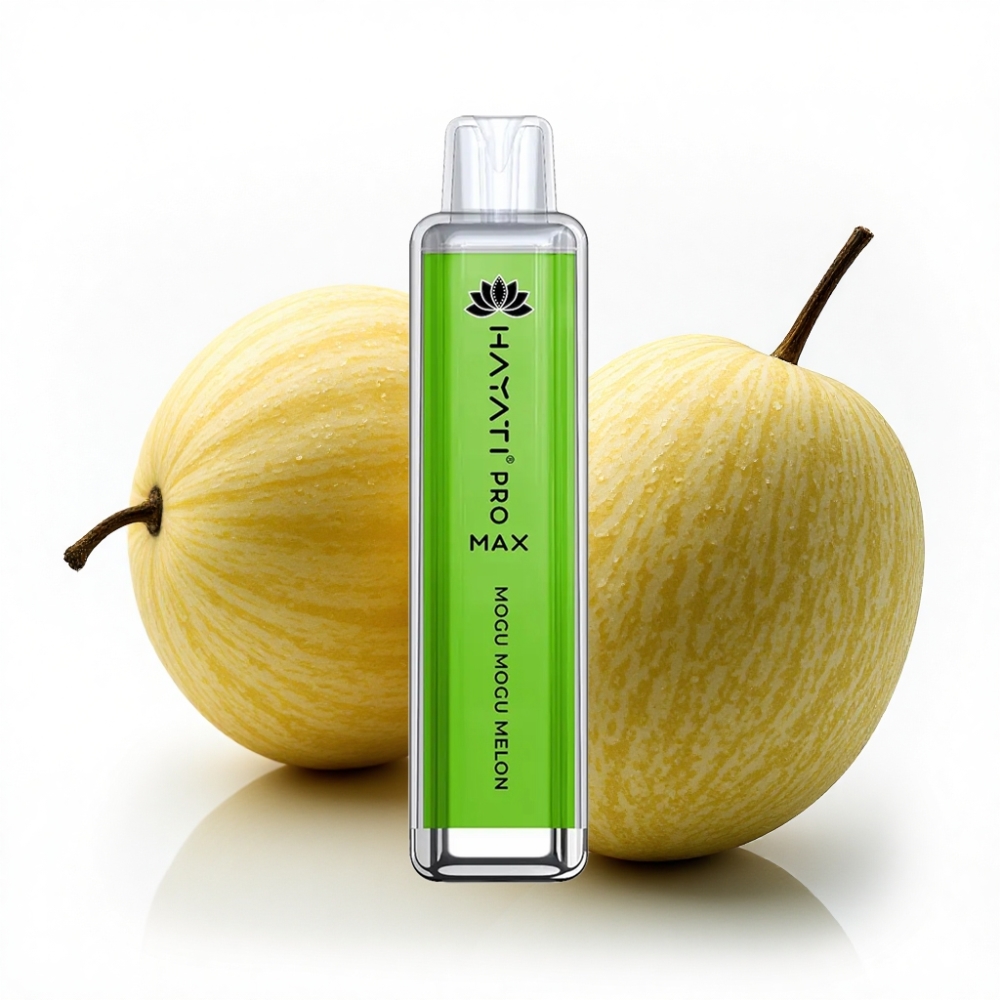 Hayati Pro Max 4000 Puffs Çift 1.1 Ohm Mesh Coil Şarj Edilebilir Mogu Mogu Kavun