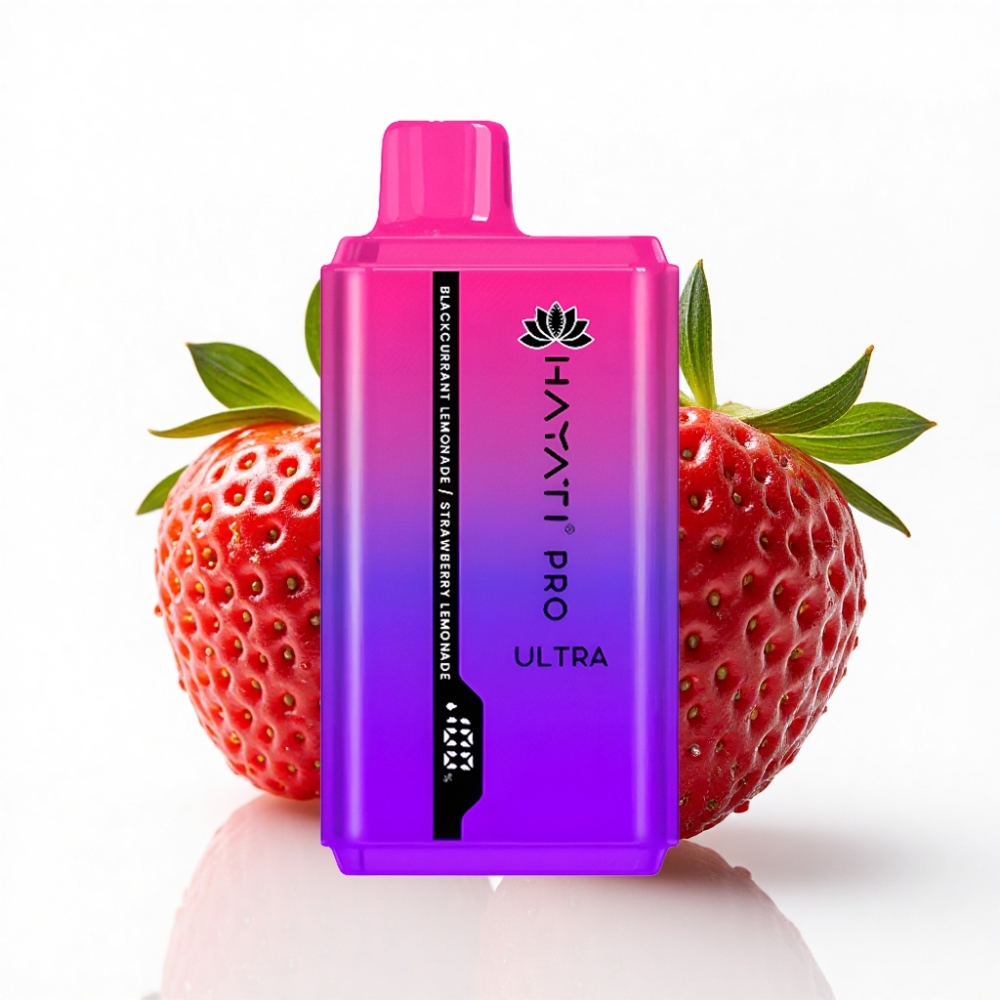 Hayati Pro Ultra 15000 Puff 2×12ml E-Sıvı Böğürtlen Limonata Çilek Limonata