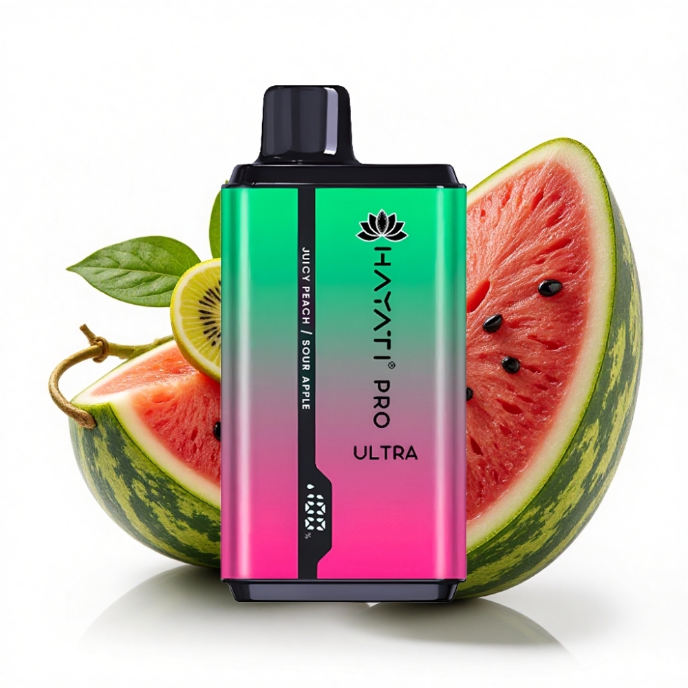 Hayati Pro Ultra 15000 Puff 2×12ml Karpuz Kivi Çarkıfelek Aromalı